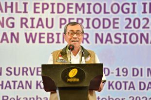 Gubernur Riau Apresiasi Ahli Epidemiologi Indonesia Bantu Pengendalian COVID-19